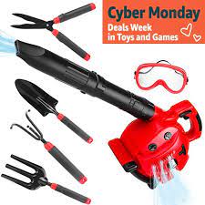Kids Power Tool Toy Leaf Blower Play Set Boys Pretend Play Toy Outdoor Lawn Tools Air Blower Set Outdoor Toys For Kids Kids Gardening Tools Kids Gardening Kit