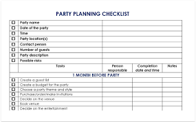 Make dinner time easier with these meal planning templates. Party Planning Checklist Templates Download Excel Spreadsheet