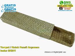 Tempat Kotak Pensil Anyaman Souvenir Pernikahan Kotak Pensil Anyaman Kotak