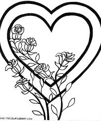You can now print this beautiful hearts and roses coloring page or color online for free. Roses And Hearts Coloring Pages Coloring Home