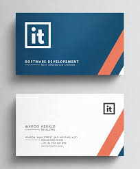 It takes only a few clicks to choose your business card template, change the color, select a font or simply insert your details. Information Technology Business Card Template Psd Business Card Template Business Card Template Psd Card Template