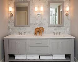 By sectioning off one long vanity into two distinct parts with the same countertop, designer vered mizrahi of very red design and the team at lux design builds maximized the usable surface space and storage while keeping things feeling cohesive. Pin By Annette Kopczynski On Decorating With Mirrors Bathroom Styling Bathroom Design Beautiful Bathrooms