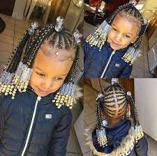 Style Guide 40 Cornrows Hairstyles With Beads For Kids And Tweens Coils And Glory In 2021 Kids Hairstyles Black Kids Hairstyles Lil Girl Hairstyles