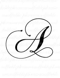Letter A Hearts 272 Digital Download Alphabet Initial Name Etsy Lettering Tattoo Lettering Fancy Letters