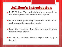 Jollibee Foods Corporation Case Study Ppt