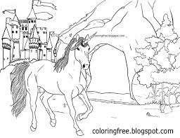 You can print, download or play online them to color and offer them to your family watercolour unicorn with flower crown. Unicorn Castle Drawing For Kids Novocom Top