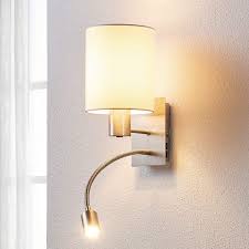 Stoffwandlampe Shajan Mit Led Leselicht Lampen Led Und Led Leselampe
