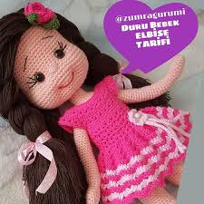 Instagram Da Zeynep Duru Bebek Elbise Tarifi Duzeltme 9 Sirada Her Bolmeye 3dc Degil 2dc Olacak Merhab Kiz Bebek Oyuncaklari Orme Bebekler Amigurumi