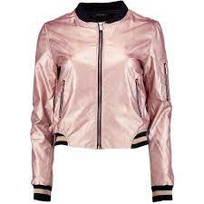 Boohoo Erin Metallic Leather Look Bomber 68 Liked On Polyvore Featuring Outerwear Jacke Metallic Bomber Jacket Faux Leather Bomber Jacket Metallic Jacket
