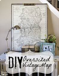 Oversized Vintage Map Of Ireland Knockoffdecor Com Home Diy Diy Vintage Diy Decor