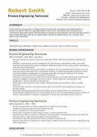 Engineering is a competitive field, so you'll need a great cv in order to stand out. Process Engineering Technician Resume Samples Qwikresume