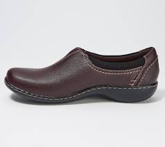 My shoes were beginning to hurt my feet and i ran across these dr. Clarks Collection Leather Slip On Shoes Ashland Joy Qvc Com