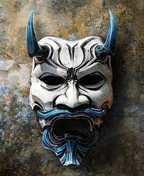 Uncle Oni Mask No 311 Free Shipping This Piece Derives From Two Video Game Characters Tenkai From Onimusha Dawn Of Dream Oni Mask Japanese Mask Japanese Noh
