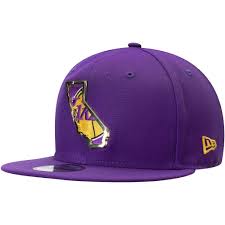 Men S New Era Purple Los Angeles Lakers Metal Thread 9fifty Adjustable Hat Adjustable Hat Los Angeles Lakers New Era