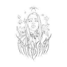 Her tattoo work, which graced the cover of a billie eilish single, has also spawned clothing, fine art and animation. Artstation Billie Eilish Mentu Idris