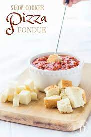 Slow Cooker Pizza Fondue Recipe Recipes Food Slow Cooker