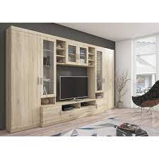 Finde deine moderne wohnwand in hochglanz oder landhausstil. Wohnwand Paris Anbauwand Wohnzimmer Set Beleuchtung Led 3 Farben Modern Premiummoebel