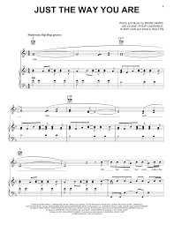 Bruno Mars Just The Way You Are Sheet Music And Printable Pdf Music Notes Sheet Music Notes Sheet Music Music Notes