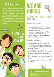 We Are Hiring D For Position Registration Officer Code Ro Are You The One We Are Looking For Send Your Cv To Cs L Kimia Kesehatan Persamaan