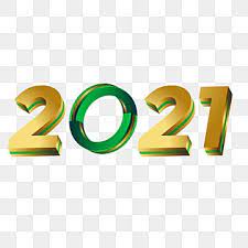 Simple Text 2021 With A Futuristic Green And Gold Concept 2021 2021 Text 3d Vector Png And Vector With Transparent Background For Free Download Happy New Year Text Green And Gold Leaf Illustration