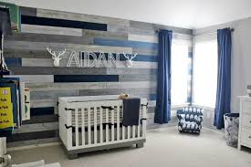 Modern Navy And Grey Rustic Nursery Project Nursery Baby Boy Room Nursery Baby Boy Nursery Room Design Rustic Baby Boy Nursery