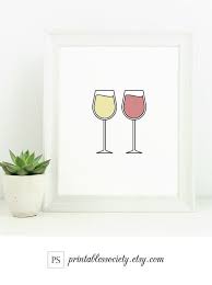 Modern Wine Wall Art Wine Print Digital Download Wine Glasses Etsy Wine Wall Art Printable Art Wine Print