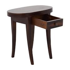 4 out of 5 stars with 2 reviews. 83 Off Oval Dark Wood Side Table With One Drawer Tables