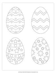 Download Free Printable Easter Egg Coloring Pages Easter Egg Template