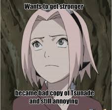 Sakura Copy Of Tsunade A Bad Version One Naruto Facts Sakura Naruto Memes