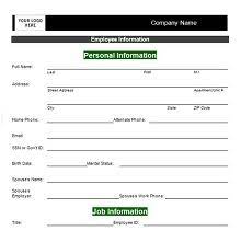 Click to see full template. 50 Employee Information Sheets Pdf Word 2021 Excelshe