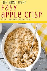The Best Easy Apple Crisp Recipe Makes A Simple Traditional Crumble With Cake Mix To Top The Cooked Apples O In 2020 Apple Crisp Apple Crisp Easy Apple Crisp Recipes
