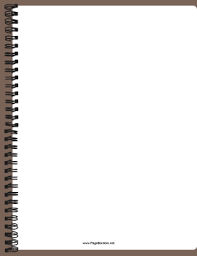 This Printable School Border Is Decorated To Look Like A Plain Spiral Notebook Free To Download And Prin Book Design Layout Notebook Templates Spiral Notebook