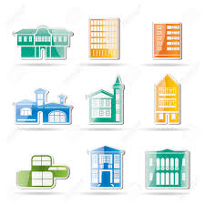 Sistemas constructivos tradicionales y sistemas constructivos modernos. Diferentes Tipos De Casas Y Edificios Ilustracion Ilustraciones Vectoriales Clip Art Vectorizado Libre De Derechos Image 8195831