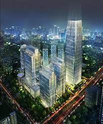 the city center superblock located in bendungan hilir sudirman cbd the tallest tower will be more than amazing buildings arch facade exterior lighting design