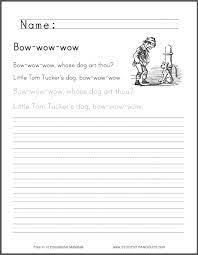 Bow Wow Wow Nursery Rhyme Worksheet Student Handouts Rhyming Worksheet Kindergarten Worksheets Nursery Rhymes