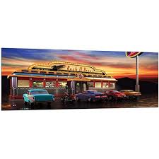 Die intensiven warmen farben der wandbilder afrika führen behaglichkeit in die vier wände ein.rot, orange, gelb, braun und alle ihre farbtönen geben den kahlen wänden einen anziehenden look. Amazon De Bild Auf Leinwand Usa Retro 120 X 80 Cm Modell Nr Xxl 5148 Bilder Fertig Gerahmt Auf Bilder Leinwand Bilder Bilderrahmen