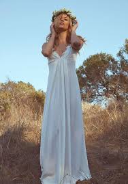 Vintage Wedding Gown Dress 70s Hippie Bohemian Flower Child Ivory Leina Wedding Dresses For Kids Wedding Gowns Vintage Wedding Dresses