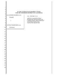 Madrid v. Woodford, Master's Report