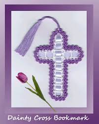 There probably are as many cross bookmarks around as there are flowers i think. Dainty Cross Bookmark Free Crochet Patterns