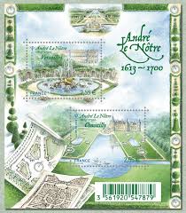 Jardins zen, paysages empruntés, pavillons de thé, lanternes et pagodes : Andre Le Notre 1613 1700 Jardins De France Timbre De 2013