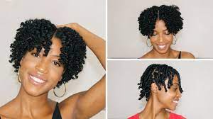 Everything looks good on a natural braided hairstyle. Easy Defined Braid Out Tutorial For Short Natural Hair Youtube