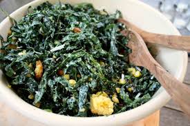 Kale Caesar With Cornbread Croutons Barefoot Contessa Cornbread Croutons Roasted Corn Kale