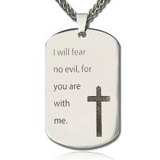 Personalzied Inspirational Dog Tag Dog Tags Good Luck Necklace Evil Eye Necklace