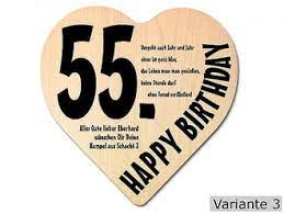 Die texte sind für geburtstagskarten und. Herz Holzschild 18x18x1 Cm Mit Ihrem Text Zum 55 Geburtstag Schilder Online Kaufen