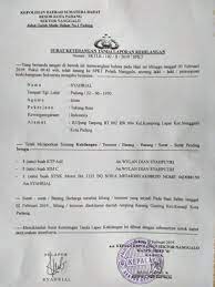 Yang bertanda tangan di bawah ini: Kehilangan Surat Surat Maklumat News