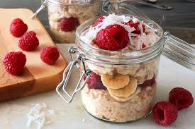 I have coach's oats and they are 130 calories for a 1/3c. Raspberry Overnight Oats Recipe Kayla Itsines