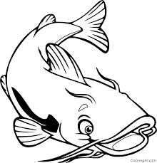 28 Free Printable Catfish Coloring Pages In Vector Format Easy To Print From Any Device And Automatically Fit Any Paper Catfish Images Coloring Pages Catfish