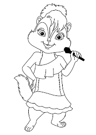 Alvin And The Chipmunks Brittany Coloring Pages For Kids Printable Free Cartoon Coloring Pages Disney Coloring Pages Coloring Books