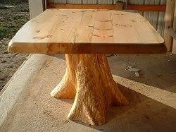 How To Make A Nice Table From A Tree Log Rustic Furniture Log Furniture Wood Furniture