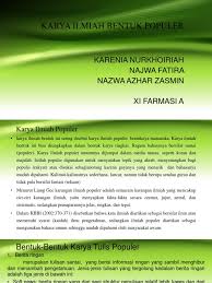 Maybe you would like to learn more about one of these? Karya Ilmiah Bentuk Populer Pdf